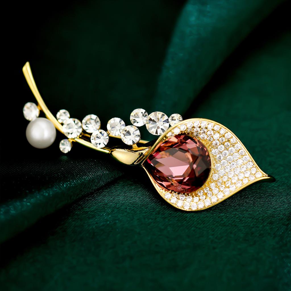 Senior Brooches Flower Leaf Brooch Pins for Women Suit Pendant  Fashion Brooches Jewelry