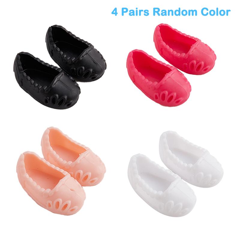 4 Paar hochwertige Schuhe für 17 cm große Bjd-Puppen, Zubehör, Allzweckschuhe