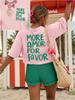 More Amor Por Favor Womens Tshirt Retro Spanish Love Pattern Tshirt Summer Casual Top Cotton Tshirt Plus Size Street Wear