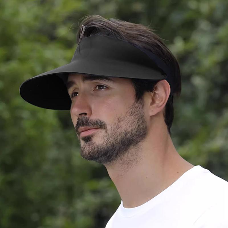 Unisex Couples Sun Visor Cap, Spring Summer UV Protection Breathable Hat, Adjustable Elastic Band for Outdoor Work & Daily Wear