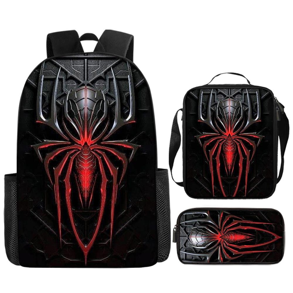 Ensemble Trois Pièces Cartable Scolaire pour Enfants, Cartable École Primaire, Sac Bandoulière Imperméable en Polyester, Trousse à Crayons. Ship according to the picture