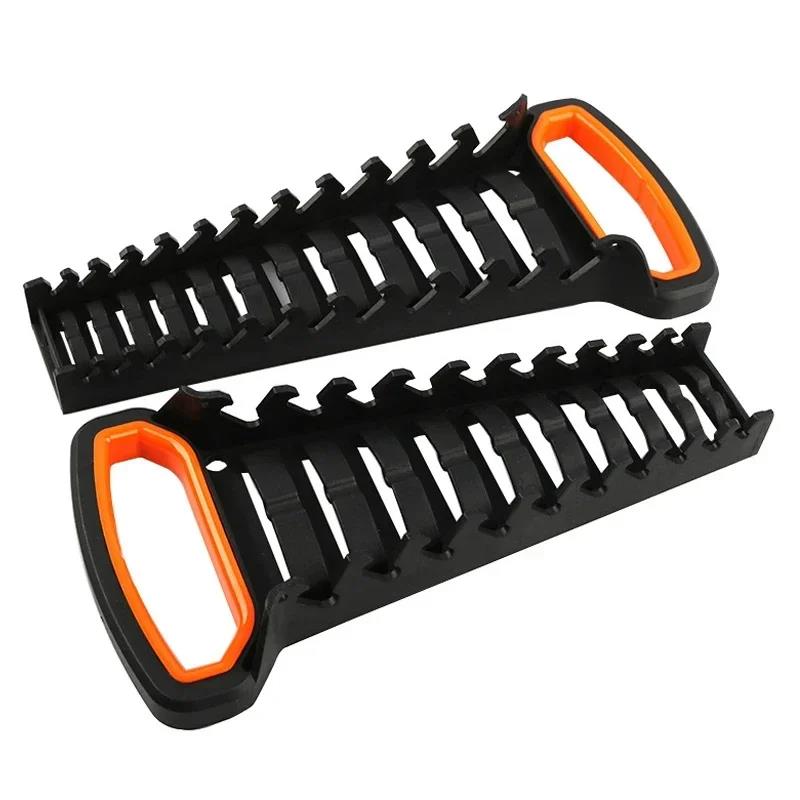 HOT Wrench Organizer Storage Shelf for Ratchet Wrench Set Lightweight Tool Holder for Workshops Garages and Home Use Slots