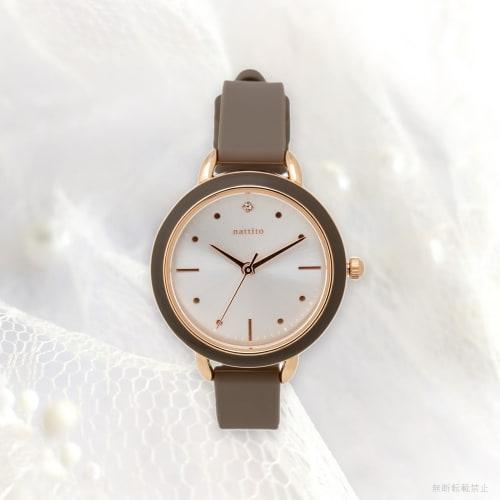 Fieldwork Women's Analog Watch with Silicone Band, Brown, YM102-4