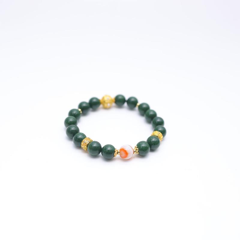 New-style Colored Agate Bead Bracelet Set, Fashionable and Versatile