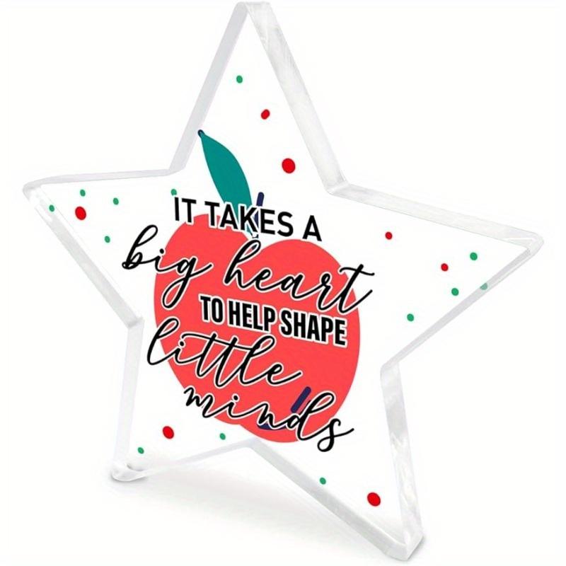 Little Minds  Teacher Keepsake - Acrylic Desk Gift for Educators чистый