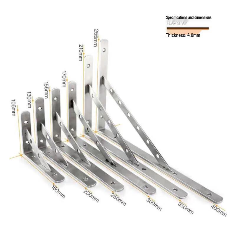 Stainless Steel Triangular Shelf Brackets