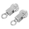 2pcs Dual Bearings U Groove Pulley 360 Degree Rotation Swivel Pulley Block  Home Gym