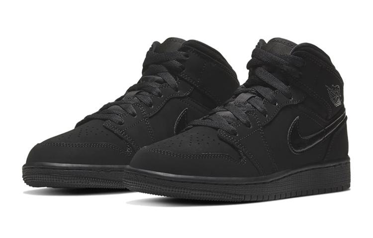 Air Jordan 1 Mid GS 'Triple Black'