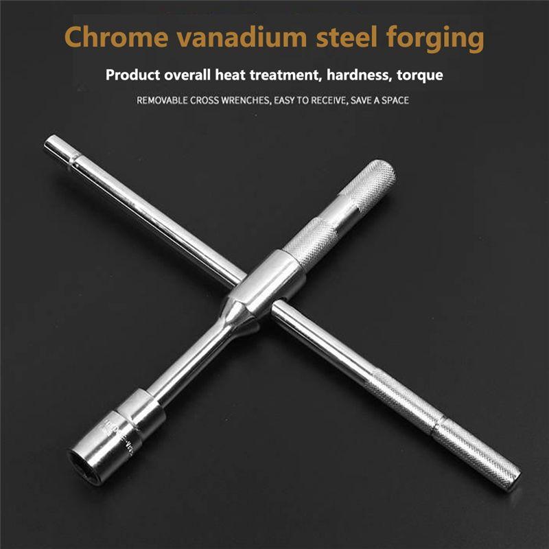 2025+ Schraubenschlüssel Reifenwechselwerkzeug Demontage T-Typ 17 19 21 23mm Arbeitssparend Demontage Universal Set