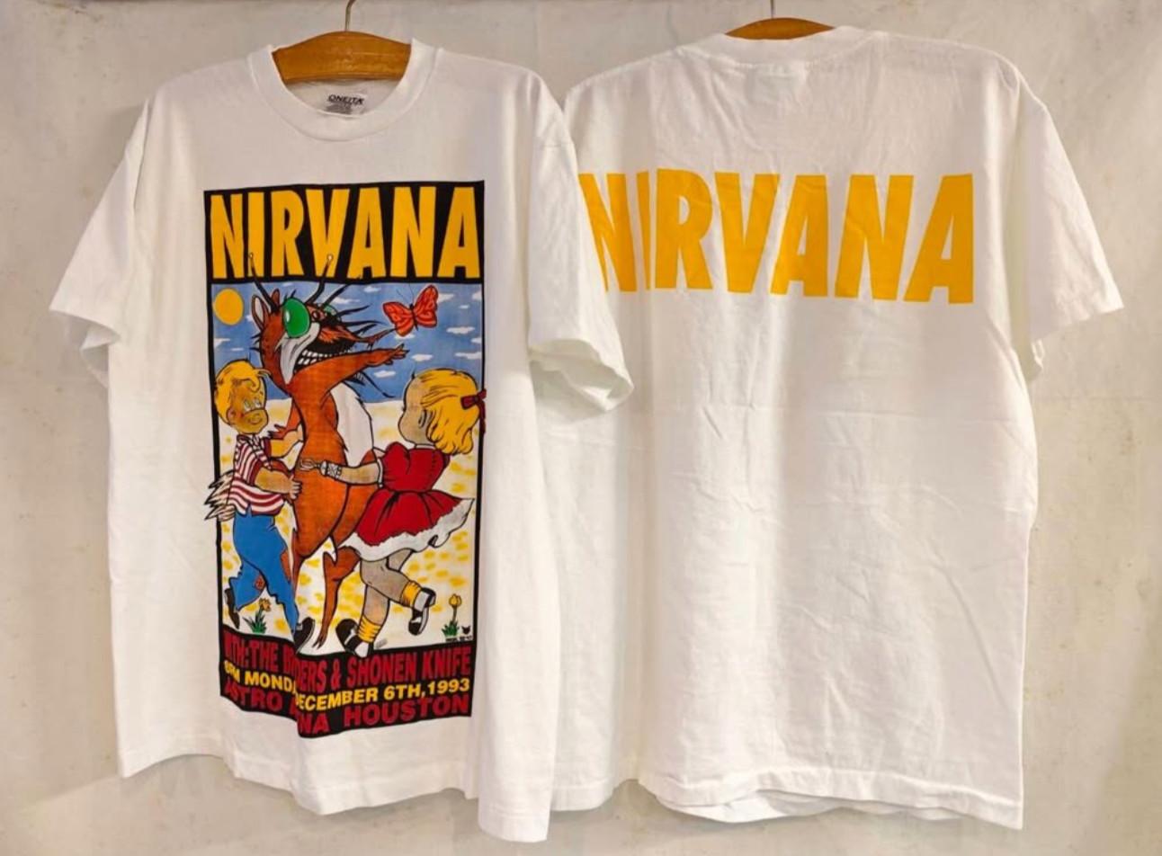 Vintage Nirvana Breeders & Shonen Knife Live KURT 90s Band Sz.L T-Shirt REPRINT L