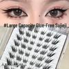 Magic Color Self-Adhesive Eyelashes: 10 Rows, No Glue, Easy for Beginners, On-Camera Ready.