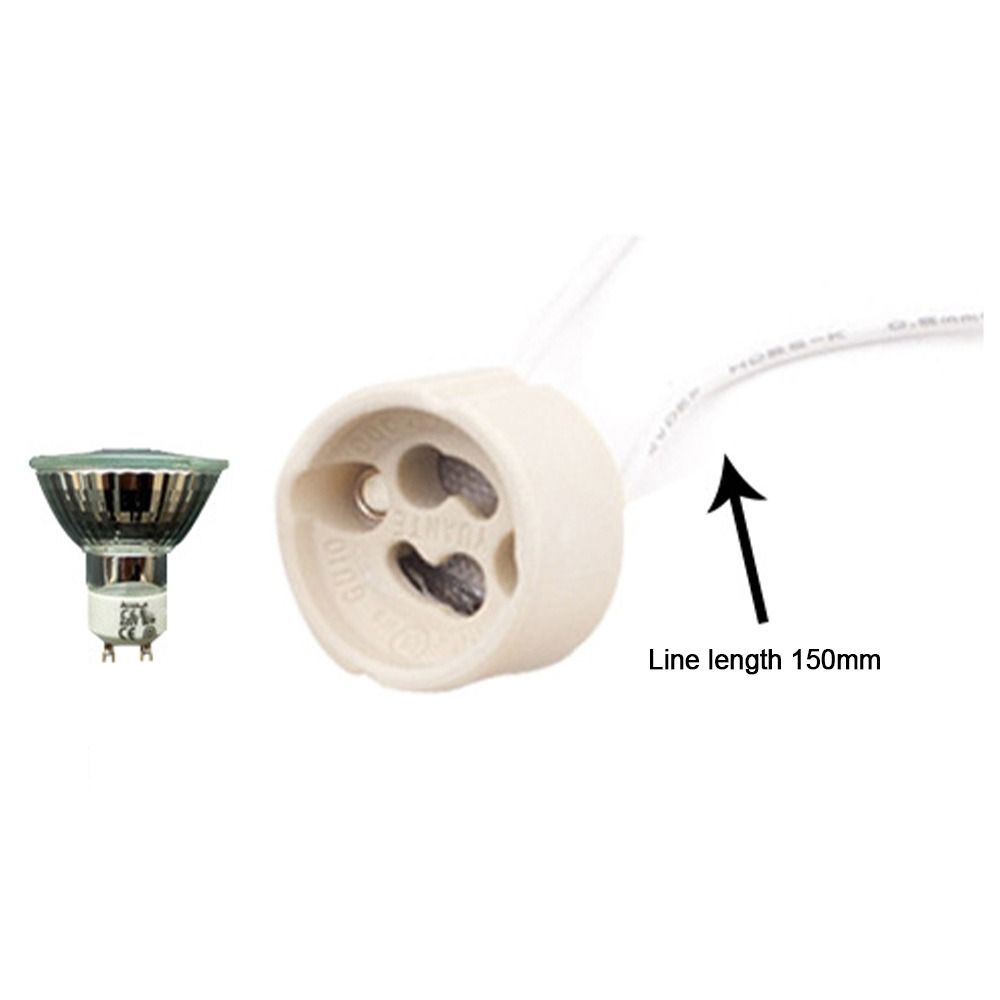 High Quality Wire Connector Lamp Holder G4/G5.3/G9 G4 Socket Plug Bulb Base Ceramic Head 10cm Lamp Socket for Halogen lamp
