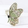 Vintage Alloy Rhinestone Big Butterfly Brooch Exquisite Fashion Women'S Suit Cardigan Corsage Ornament Pin