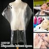 100Pcs Disposable Clear Hairdressing Capes Home Barber Hair Dyeing Shawl Aprons