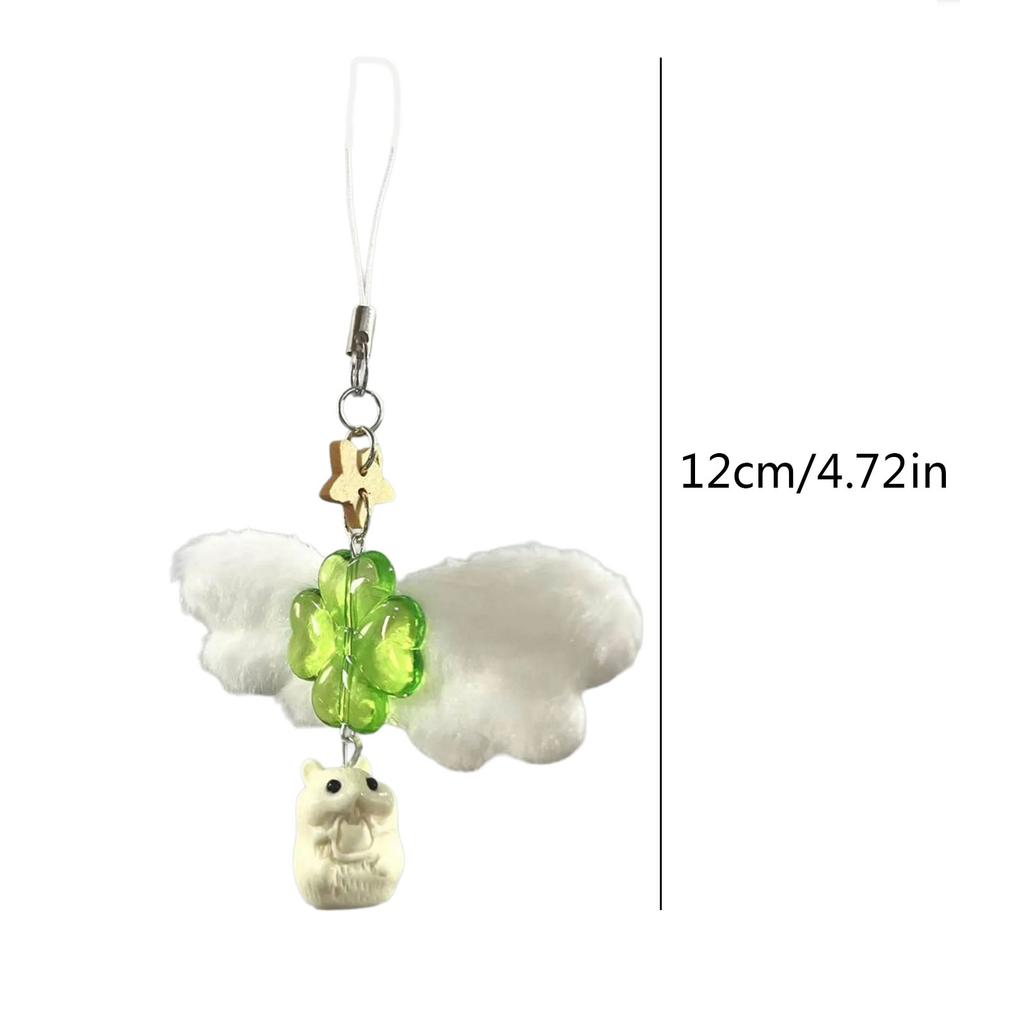 Eleganter Perlenanhänger für Mobiltelefone Modischer Schlüsselanhänger Bunte Murmeltierform Schlüsselanhänger-Accessoire für Telefone und Handtaschen