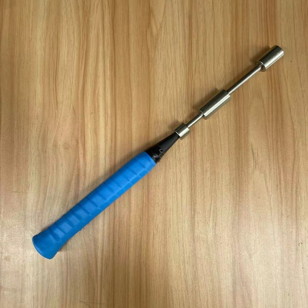 Antrenor de Swing pentru Rachetă Detașabil Instrument de Antrenament din Oțel Inoxidabil Rachetă de Badminton Sporturi cu Rachetă