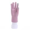 Winter Gloves Solid Color Knitted Cycling Adult Warm Gloves Cycling Gloves Touch Screen Finger Gloves