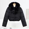 TIFICY Women's Fashion Casual Fall Winter Solid Color Print Long Sleeve Jackets & Coats Down Coats