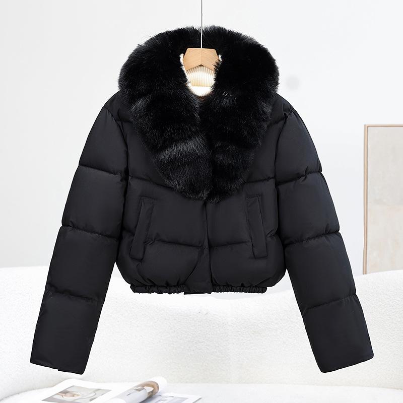 TIFICY Women's Fashion Casual Fall Winter Solid Color Print Long Sleeve Jackets & Coats Down Coats