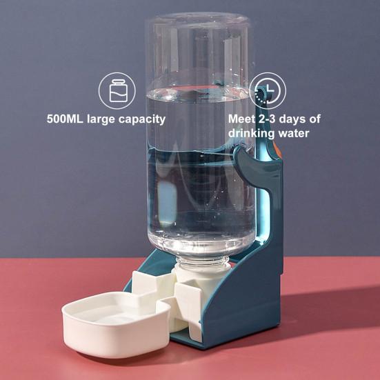 500ml krmítko na vodu pro domácí mazlíčky Velkokapacitní univerzální automatický dávkovač vody pro kočky odolný proti stříkající vodě pro zajíčka