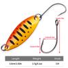 Micro Lure Bait Melon Seed Sequin Set3.6CM 2.5GSingle Hook High Reflective Fake Bait for Catching All Kinds of Fish, Including M