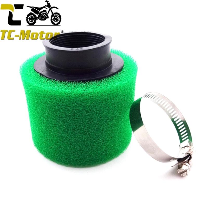 TC-Motor Green 45mm Foam Air Filter For ATV Quad Pit Dirt Bike Go Kart Scooter Motorcycle