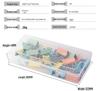 Transparent Rectangular Craft & Storage Box - Small Parts Organizer