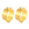 Orecchini a Cerchio Larghi da 10mm per Donna Acciaio Inossidabile Cerchi Placcati Bene Huggies per Cartilagine Piercing Orecchini Leggeri
