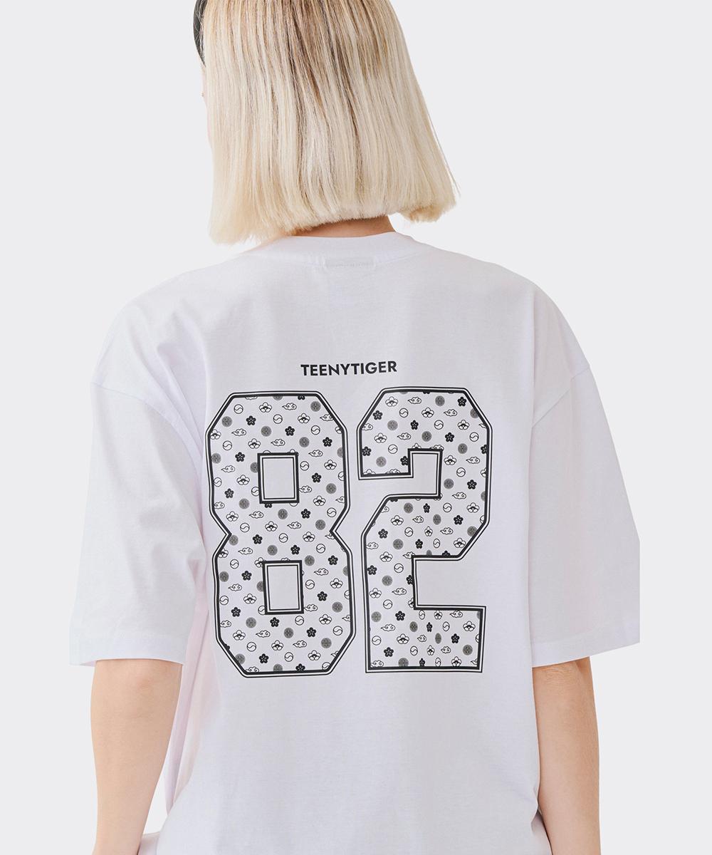 Tiny Tiger Fashion Korea 82 Oversized T-Shirt White