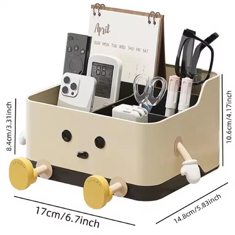Desktop Storage Box Living Room Remote Control Miscellaneous Organizer Box Makeup Organizer Office Desk Stationery Organizer