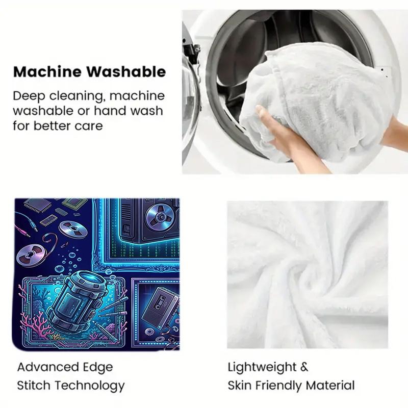 Audio Evolution 2D Flat Pattern Flannel Blanket, High Quality All Seasons, Home Decor, Warmth and Comfort, Perfect for Christmas Gifts.