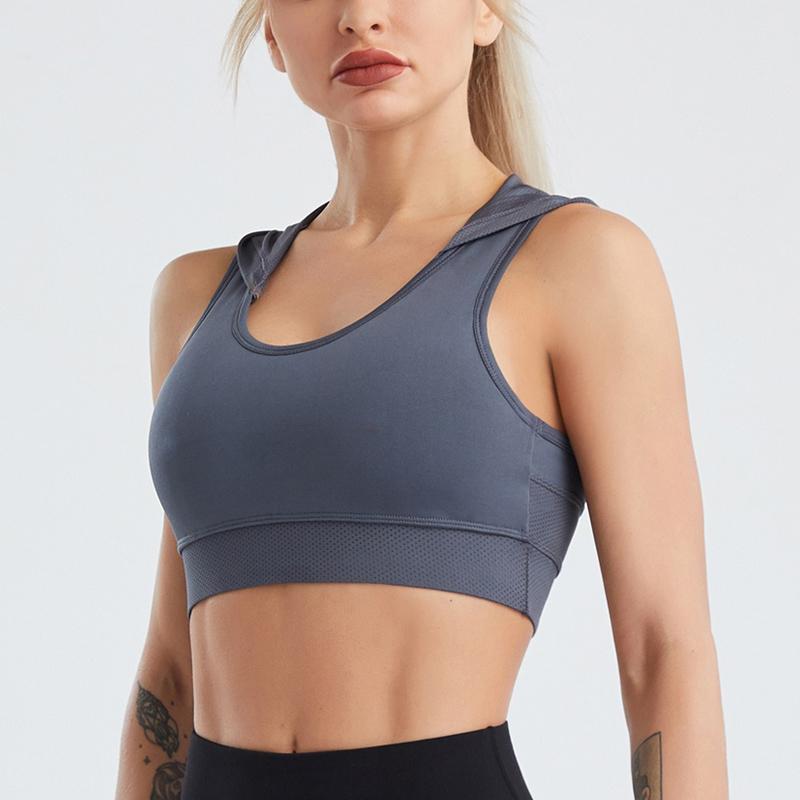 Dámské tílko s kapucí, fitness cvičení na jógu, běh, rychlé schnutí, prodyšné tričko