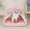 Mosquito Prevention Pet Tent With Double-sided Cushion Puppy Nest House Cat Dog Bed Kennel  Dogs