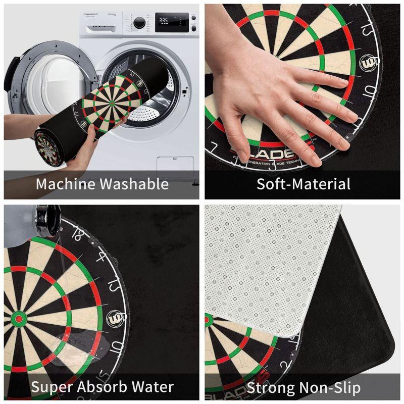Winmau Blade Dartscheibe Anti-Rutsch Fußmatte Bodenmatte Abriebfester Teppich Teppich für Kücheneingang Badezimmer Wohnzimmer Fußabtreter Matten