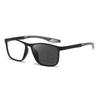 3 in 1 Photochromic Color Changing Sports Reading Eyeglasses for Male + 100 ~ + 400 Anti- BlueLightweightPresbyopiaEyeglasses