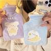 Cartoon Plush Hot Water Bottle with Thickened Cover - Winter Belly and Hand Warmer