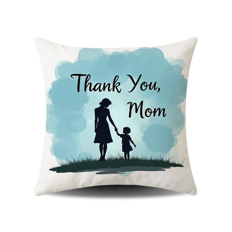 Mother's Day Festive Atmosphere Cushion Covers for Home and Sofa Decor