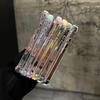 Transparent Acrylic Magnetic Shockproof Phone Case With Camera Lens Stand For Iphone