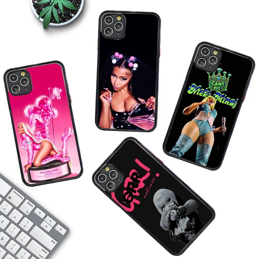Nicki Minaj Rapper For IPhone Air 16 15 14 Plus 13 12 11 Pro Max Matte Cover Jelly Shockproof Phone Case