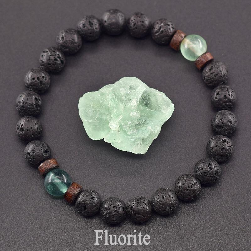 Natürliches gelbes Tigerauge-Perlenarmband für Männer und Frauen, schwarzes vulkanisches Lava-Armband, tibetisches Buddha-Armband, elastisches Seil, Paar-Steinarmband