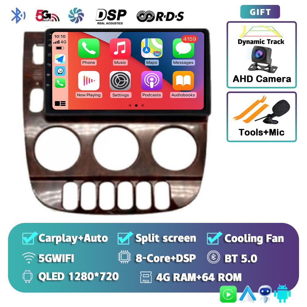 Android 13 Carplay Auto For Benz M-Class W163 ML 1997 1998 1999 2001 2002 2003 2004 2005 Car Radio Multimedia Player Stereo DSP