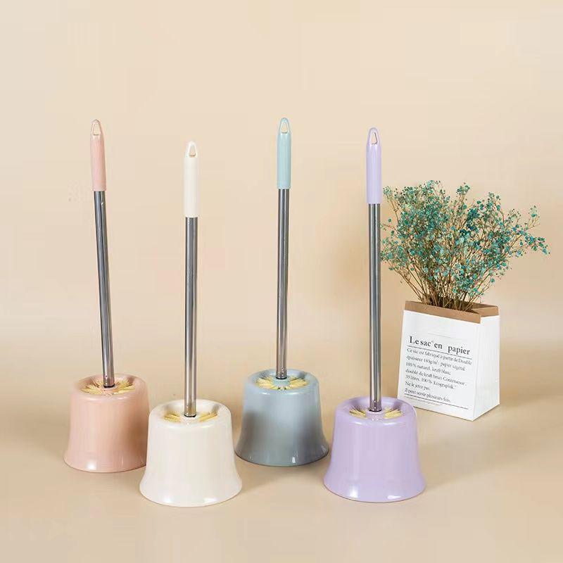 Bathroom Stainless Steel Toilet Brush Long Handle Toilet Brush Toilet Brush Cleaning Brush Set