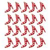 Pack Of 20 High Heel Shoe Charm Stainless Steel Jewelry Making Supplies For Crafting Handmade Accessories And Keychains