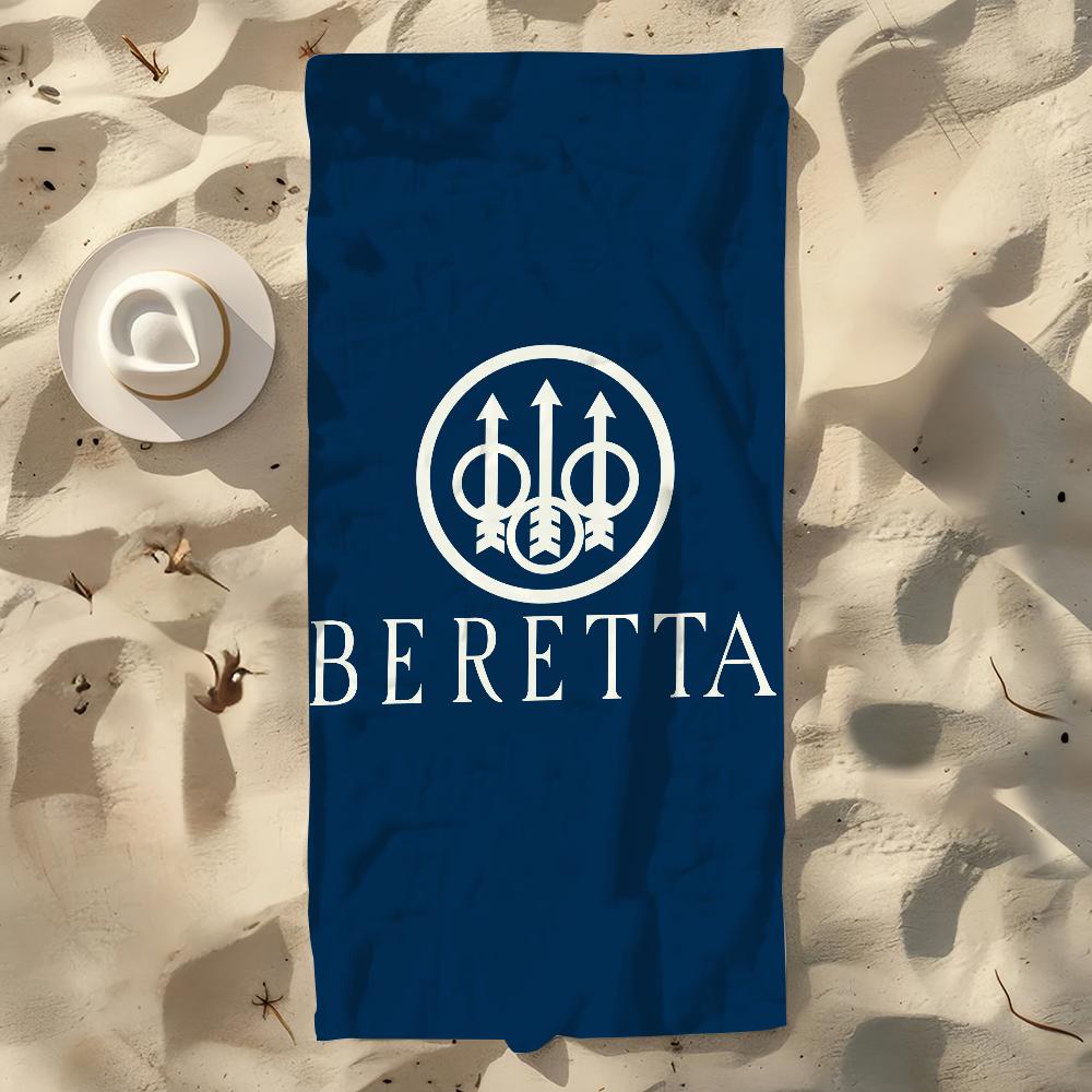 Fashion Gun Towel Soft Pool Gift For Travel Gym Shower Camping Quick Dry Sports B-Beretta Cool Large Beach Towel