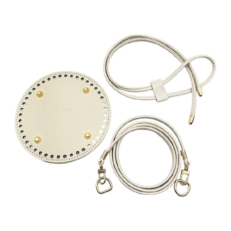 DIY Leather Handbag Making Kit Pu Leather Craft Sewing Bag Material Leather Knitting Crochet Making Set with Bag Bottom