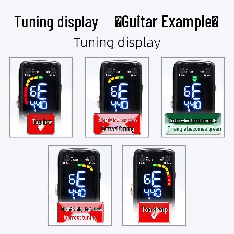 Ulepszony Pedał Pętli z Wielofunkcyjnym Stroikiem do Gitary