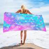 Pastel Rainbow Beach Towel Microfiber Oversized Quick Drying Bath Towels Large Sand Free Mermaid Scale Swimming Blanket Mat