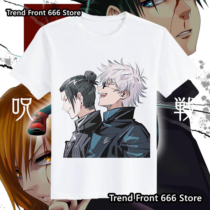 T-shirts Japonais Anime Chaud Jujutsu Kaisen Homme Enfant Coton Motif Gojo T-Shirt Ras du Cou Enfant Homme Femme T-shirt Harajuku