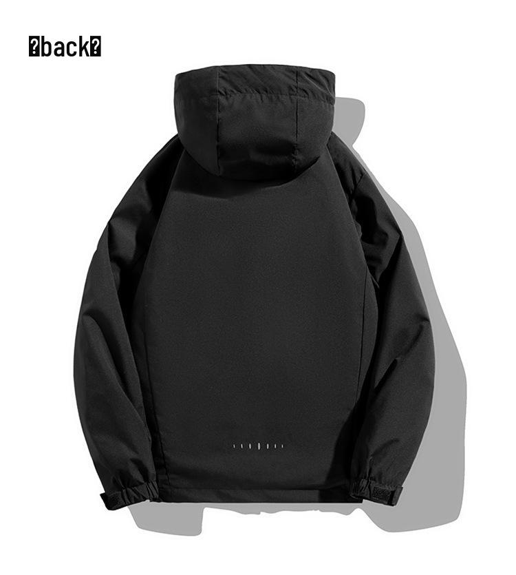 Men's Autumn/Winter Outdoor Windproof 3-in-1 Jacket with Detachable Fleece Lining - Couple Style