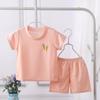Children's Short-sleeved Suit Small Children Girls Summer Boys T-shirt Baby Baby Clothes Children's Clothing Short-sleeved Suit Summer